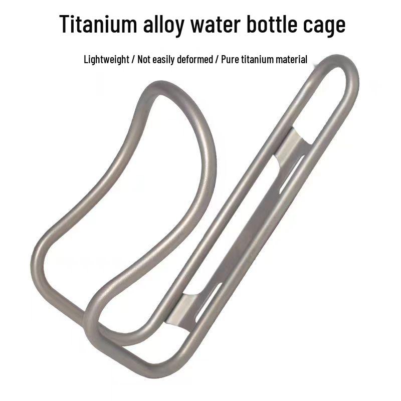 

Titanium Alloy Water Bottle Cage for Road & Mountain Bikes - Universal Lightweight Cup Holder