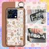 Cute Lanyard Phone Case For ZTE Blade V50 Vita Back Cover Durable Kickstand Fashion Design Waterproof Wristband Ring
