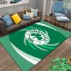 Grüner Teppich mit Panathinaikos Kleeblatt-Logo 1908, Sport-Dekor-Teppich Geeignet für den Einsatz als Antirutschmatte für Wohnzimmer Schlafzimmer Sofas