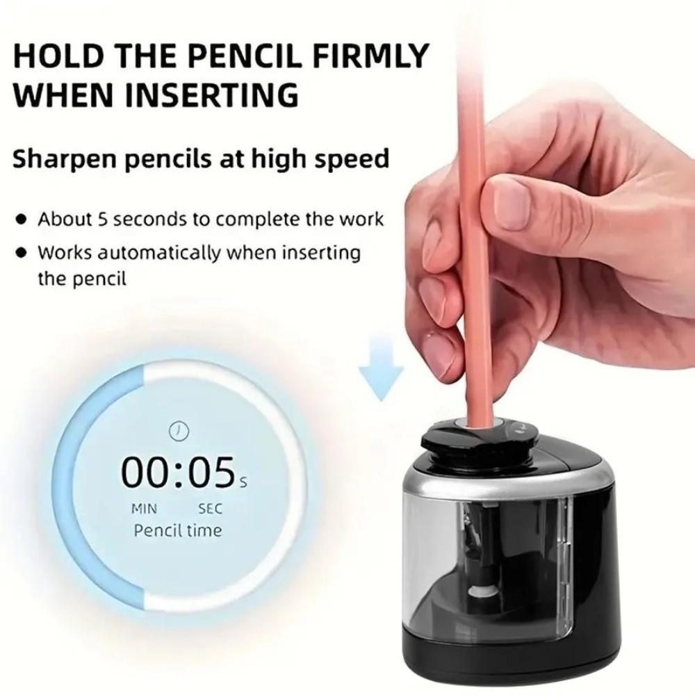 Electric Pencil Sharpener 2 in 1 Pencil Cutting Tool Tenwin Automatic Sharpener  School Supplies