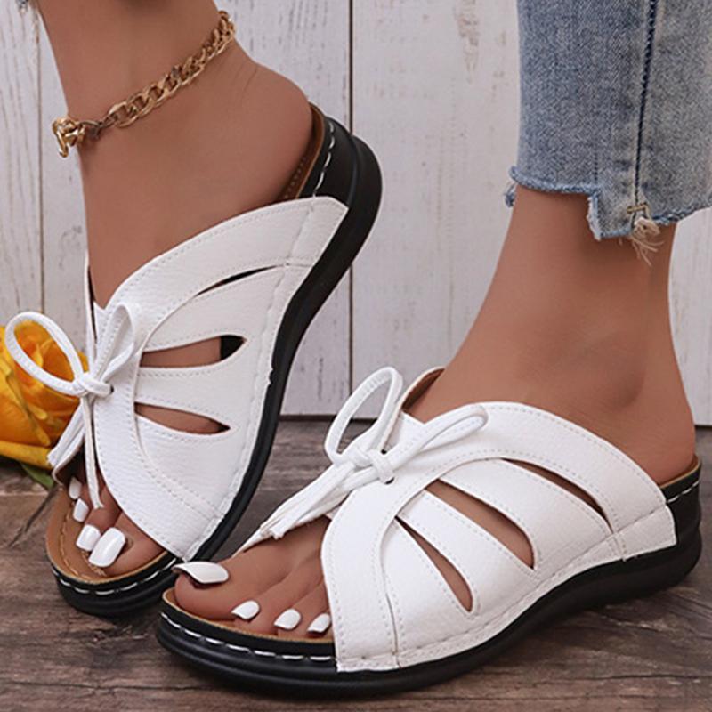 Damen Sandalen Sommerschuhe für Damen Niedrige Absätze Sandalen Slipper Sommer Schuhe Bequeme Absatzschuhe Zapatos Mujer