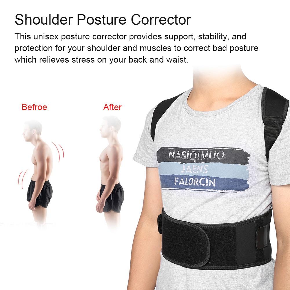Unisex Posture Corrector for Adult and Children Adjustable Shoulder Support Belt (XL)