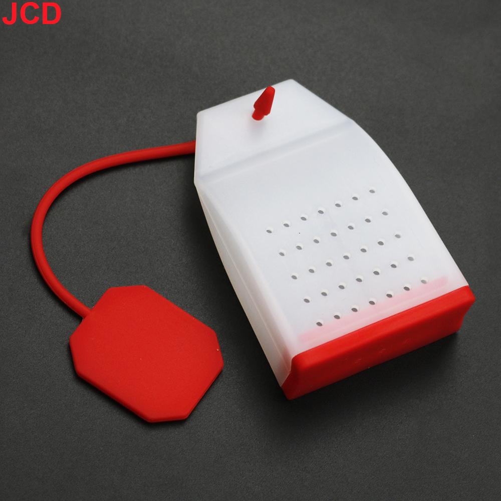 JCD Silicone Tea Infuser Bag Reusable Safe Loose Leaf Tea Bags Strainer Filter for Tea Drinker Utensils Random Color