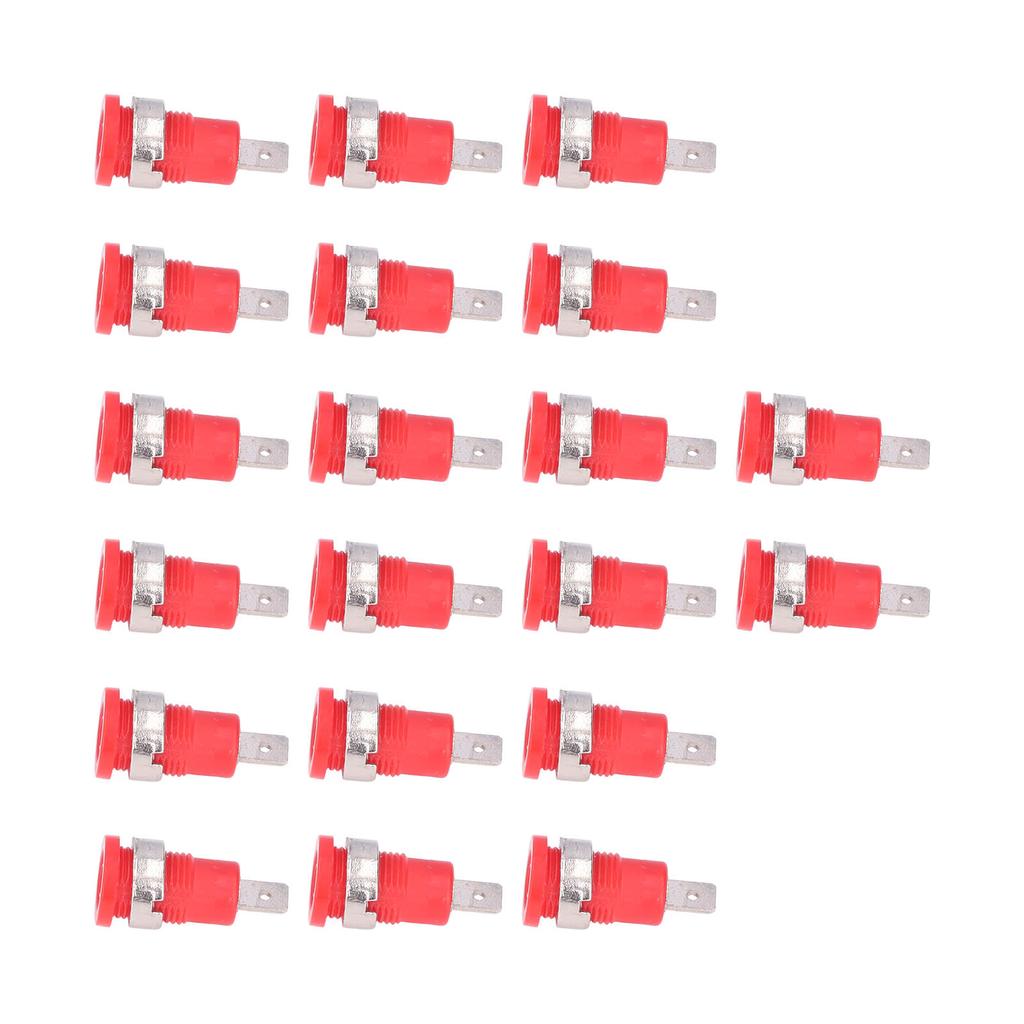 20Pcs Banana Socket 4mm Strong Connectivity Corrosion Resistance Good Performance Electrical Test Accessories