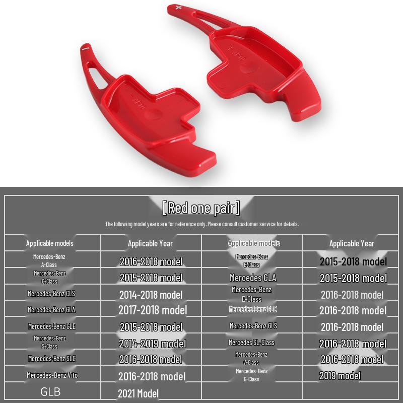 

Подрулевые лепестки переключения передач из углеродного волокна для Mercedes A-Class, C-Class, CLA, GLC, E-Class