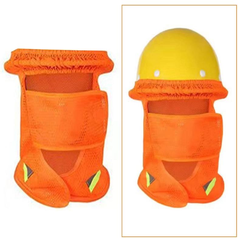 Nackenschutz-Sonnenschild mit reflektierendem Streifen für Baustellen im Freien