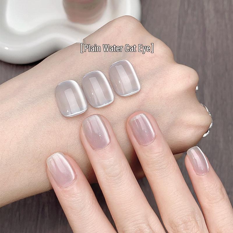 

2026 Trendy Versatile Whitening Water Crystal Cat Eye Gel Nail Polish
