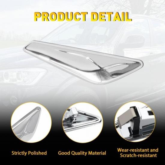 Right Passenger Side Fender Chrome Emblem Moulding For X4 BMW F25 F26 2015-2017