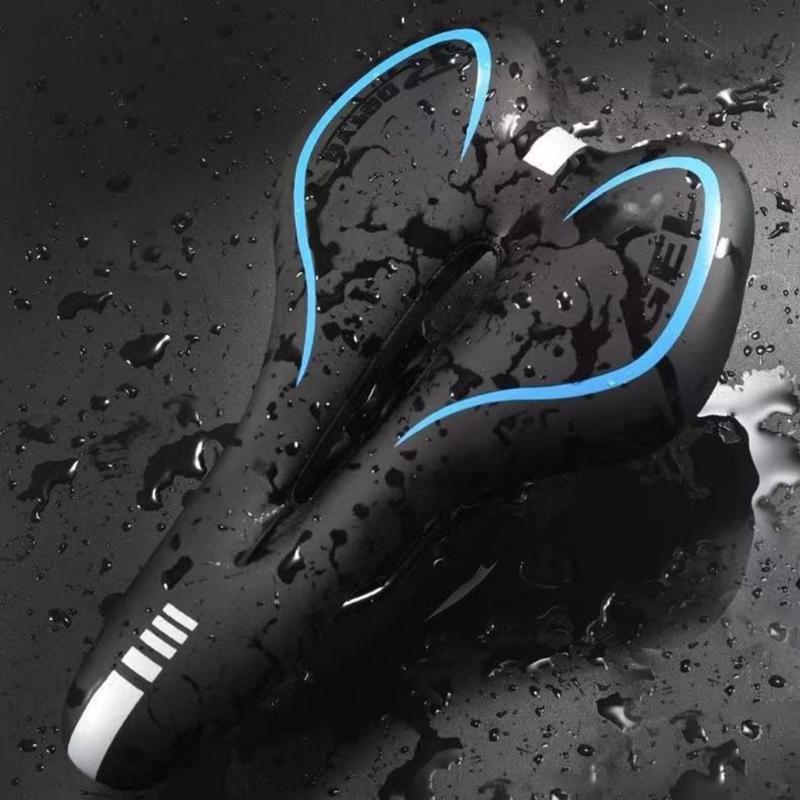 Comfortable Bike Seat Cushion Bike Seat with Shock Absorbing Memory-Foam Waterproof Bike Saddle for Mountain/Road Bike