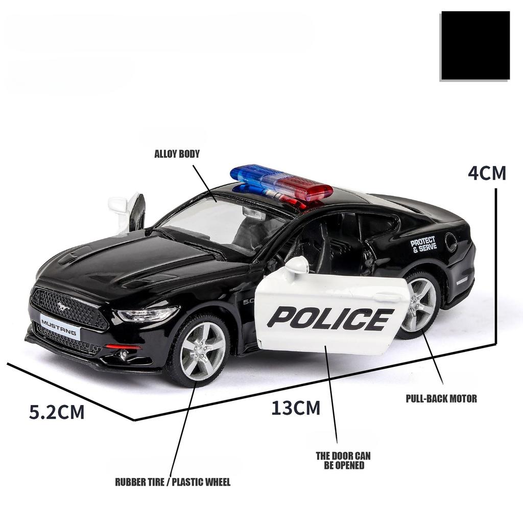 1/36 Ford Bronco Mustang GT F-150 Toy Car Model For Children RMZ CiTY Diecast Metal Miniature Pull Back Collection Gift Kid Boys