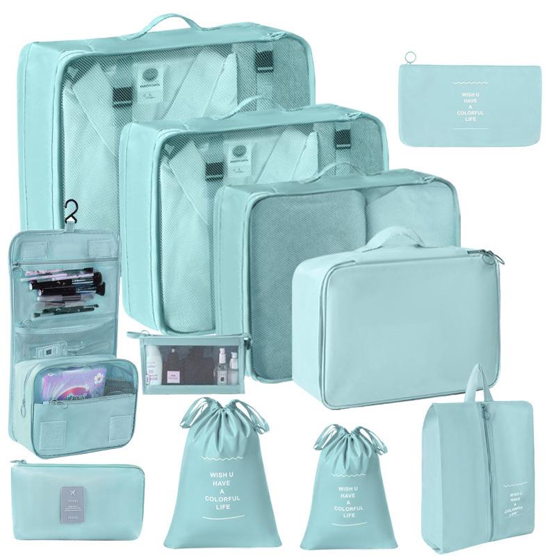 Travel Storage Organizer Set Portable Luggage Clothes Packing Cubes Large Capacity Travel Bag Suitcase Clothing Organizer Pouch