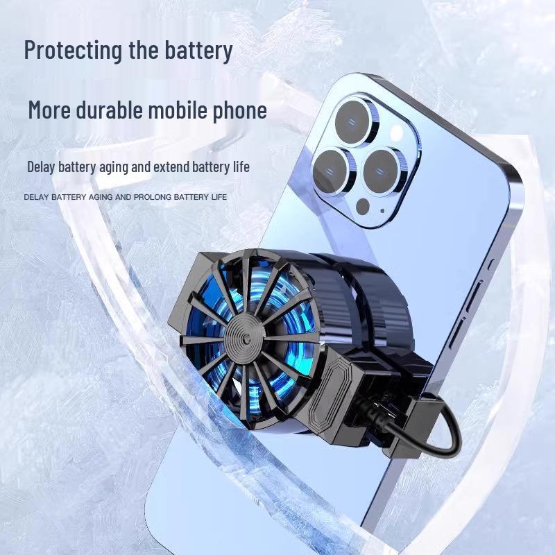 Mobile Phone Silent Cooling Fan for Live Streaming & Esports - Compatible with Apple & Black Shark.