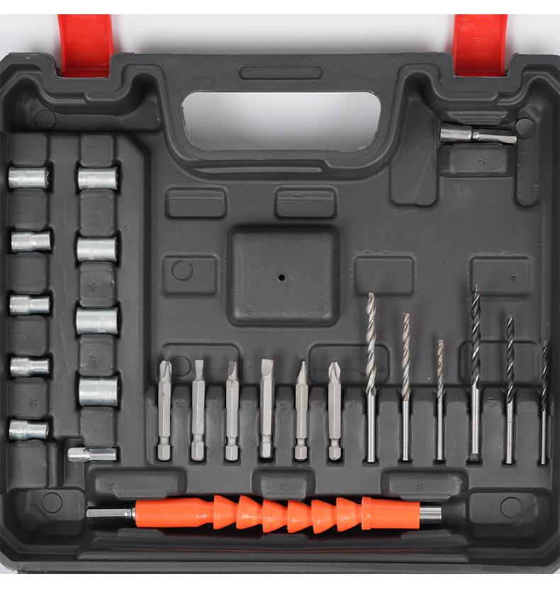 Multifunctional 21V Rechargeable Lithium Electric Drill & 12V Screwdriver