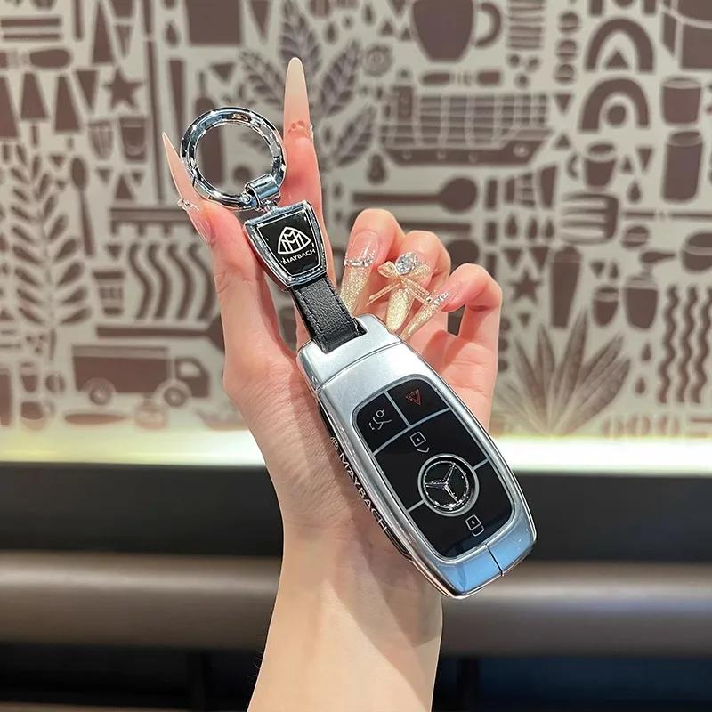 For Mercedes Benz GLS450 Car Key Protection Cover Maybach GLS480/600 Package High end Shell Metal Buckle for Men and Women HO1