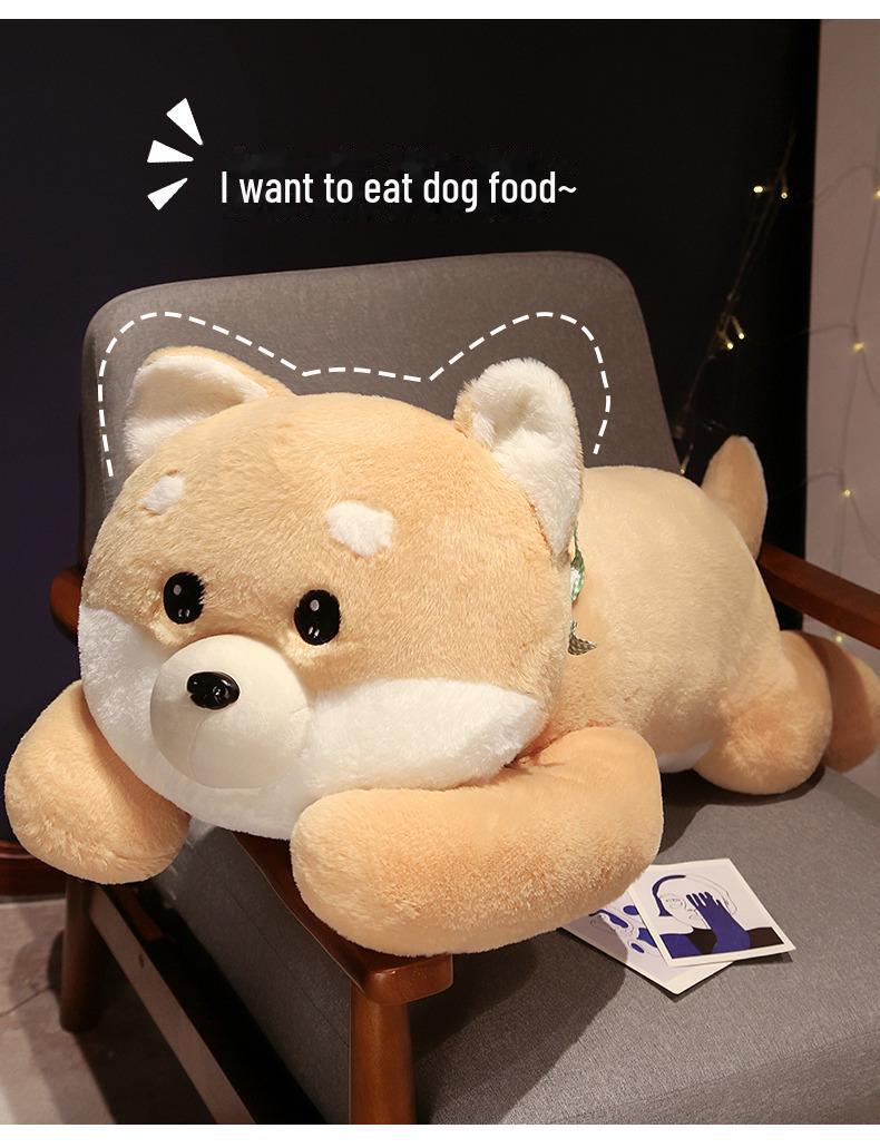 

Большая мягкая плюшевая подушка сиба-ину - милая и удобная мягкая игрушка для детей 80 cm жёлтый