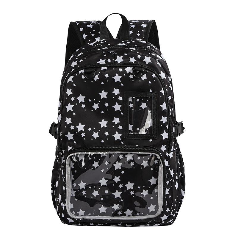 Schoolbag Japanese new high-value student schoolbag, fresh, sweet and transparent, large-capacity lightweight backpack