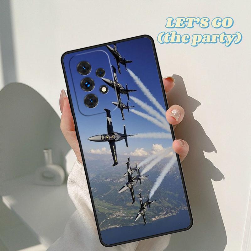 Aircraft Jet Airplane Phone Case For Samsung Galaxy A42 A31 A40 A51 A71 A32 A80 A91 A52 A72 A73 A20e A21S A50 A70 A11 A12 Cover