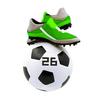 Christmas Ornament Soccer Design Easy To Hang Decorative Holiday Pendant with Festive Theme Pattern Home Decor