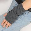 Cosplay Party Accessories Knitted Fingerless Gloves Stripes Mittens Half Finger Elasticity Gloves