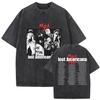 Vintage Washed MGK Lost Americana Tour  Print Tshirt Men Women Harajuku High Quality Fashion Oversized  T Shirts