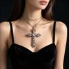 Retro Punk Cross Pendant Necklace - Versatile Clavicle Chain