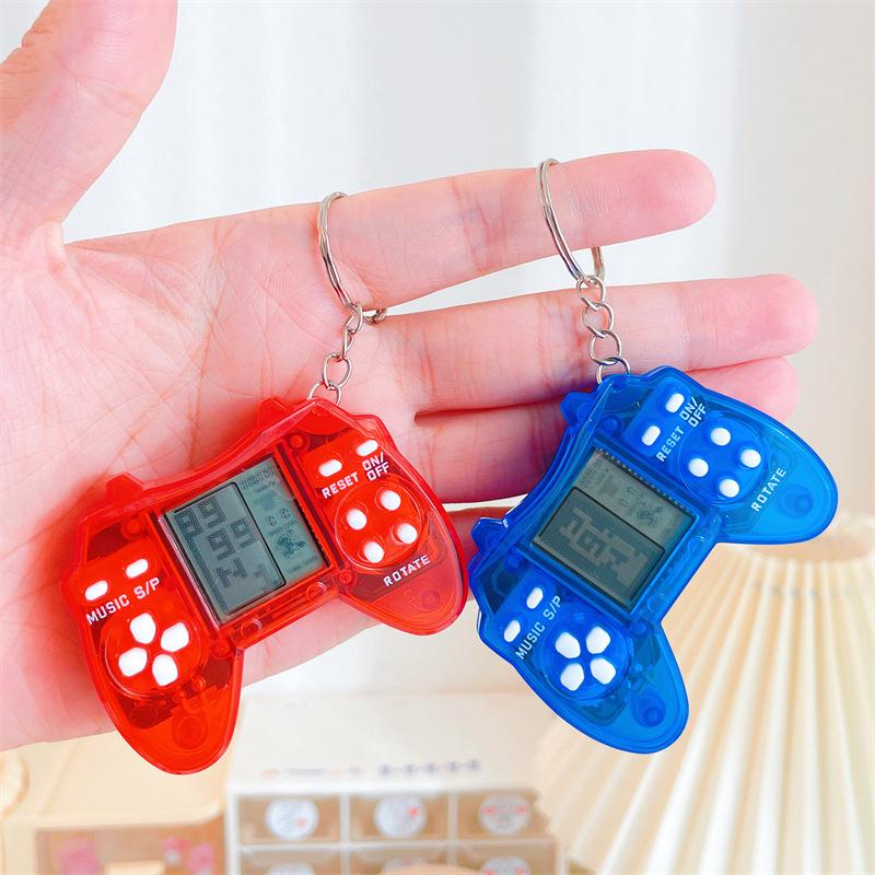 Mini Retro Handheld Tetris Game Keychain