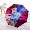 KPop Demon X Automatic Opening and Closing Folding Umbrella with 8-rib Frame and Compact Travel Design, Perfect for All Occasions | Stylish