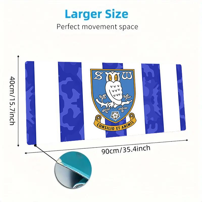 Sheffield Wednesday Print Cushion Non-slip Laptop Tablet Big Mousepad XXL Mat Mini PC Playmat With Lock edge