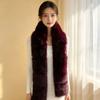 Imitation Mink Fur Fluffy Scarf Warm Winter Plush Scarf Elegant Shawl Wrap  Office Ladys