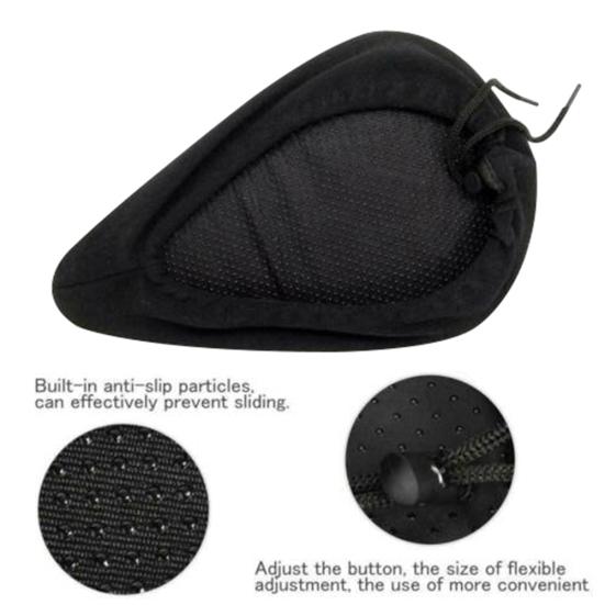 Bike Saddle Cover Ultra Soft Breathable Thickened Silicone 3D Sports Bike Seat Rain Cover for MTB