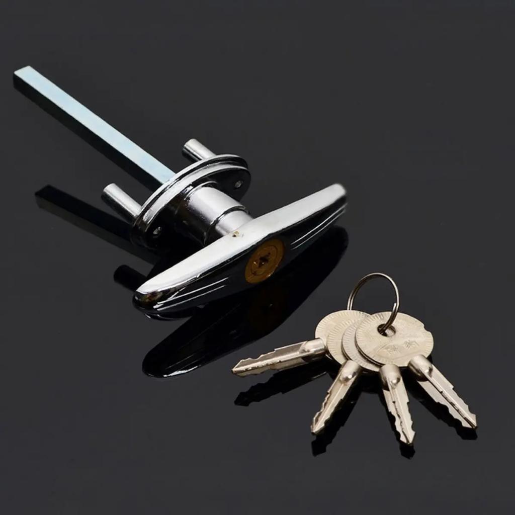 1 Types Garage Door Opener T Lock Handle with 2keys Secure Garage Door Locks