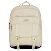 Comfortable Simple Solid Color Large Capacity Fabric Backpack Medium Size Unisex Backpack Beige 8PF1E033BEI