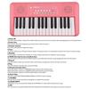 32 Key Electronic Keyboard Piano 16 Tones 10 Rhythms 10 Demos Dual Speaker Musical Instrument with Microphone Dual Power Mode