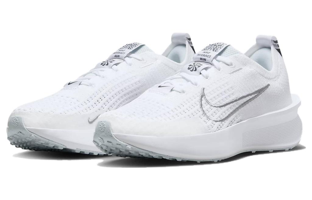 Nike Interact Run Weiß Reines Platin Metallisch Silber Damen FD2292-100