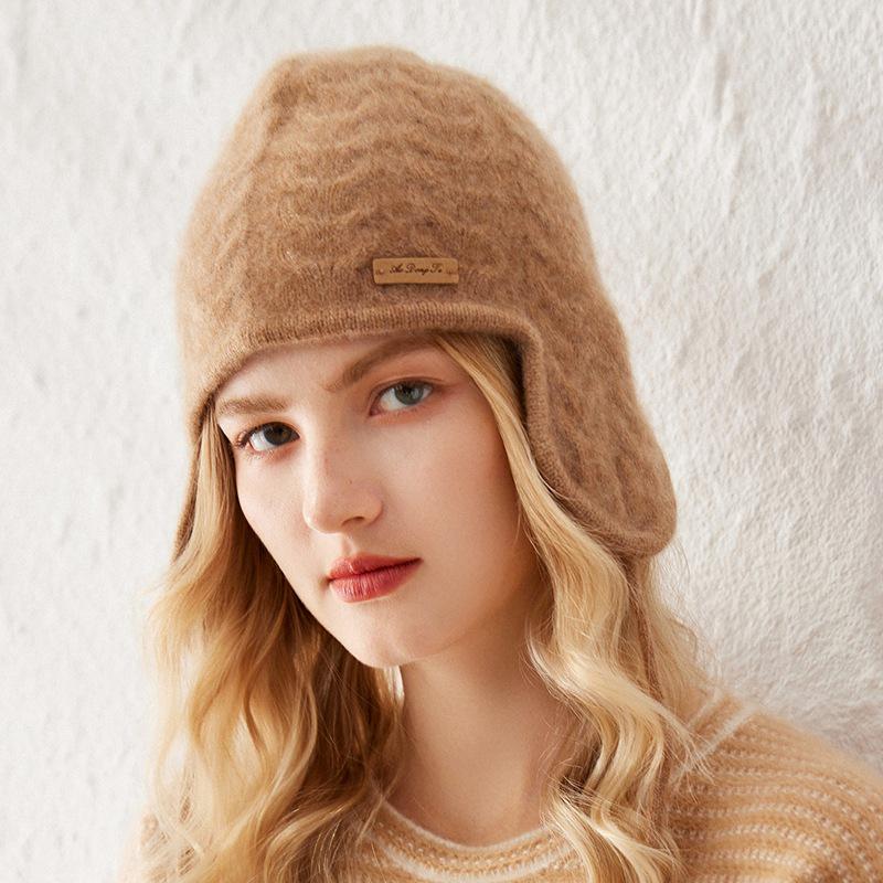 Women s 100% Pure Cashmere Knit Hat - Fashionable, Warm, and Versatile for Autumn/Winter. One Size