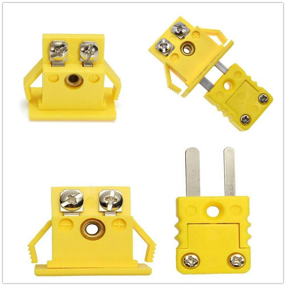 

1 Set K Type Thermocouple Miniature Socket Alloy Yellow
