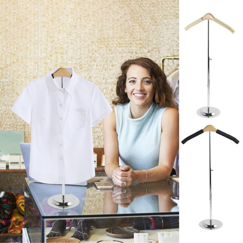 Stojak na wieszaki Antypoślizgowy Stojak na wieszaki Regulowany Stojak na koszule Stojak na ramiona Do ekspozycji T-shirtów Na wydarzenia handlowe