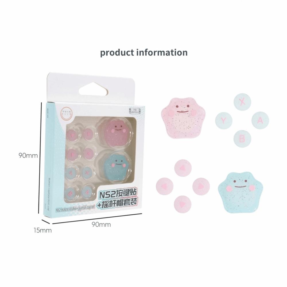 A Set Protective Silicone Thumb Grips Button Caps for Nintendo Switch NS1 NS2 Gaming Accessories