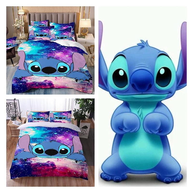 Adorable 3d Lilo Stitch Cartoon Bedding Set For Your Little One's Bedroom