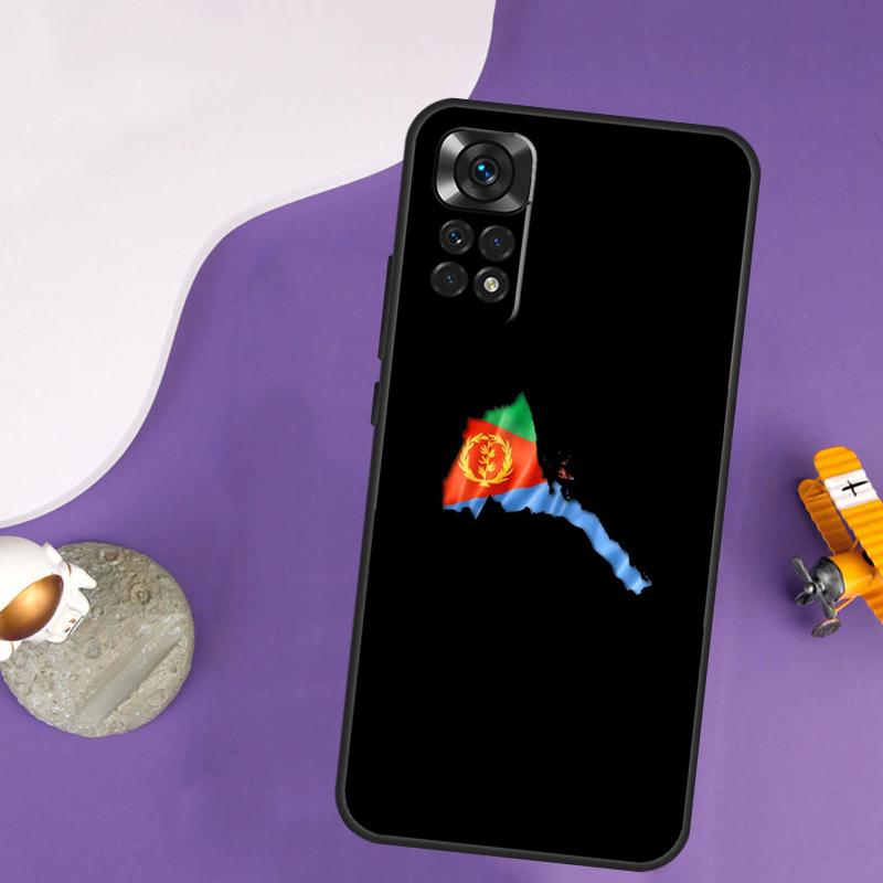 Eritrean Flag Case For Xiaomi Redmi Note 14 13 Pro 12 9 10 11 Pro 10S 11S 12S Redmi 14C 13C 10C 12C Cover