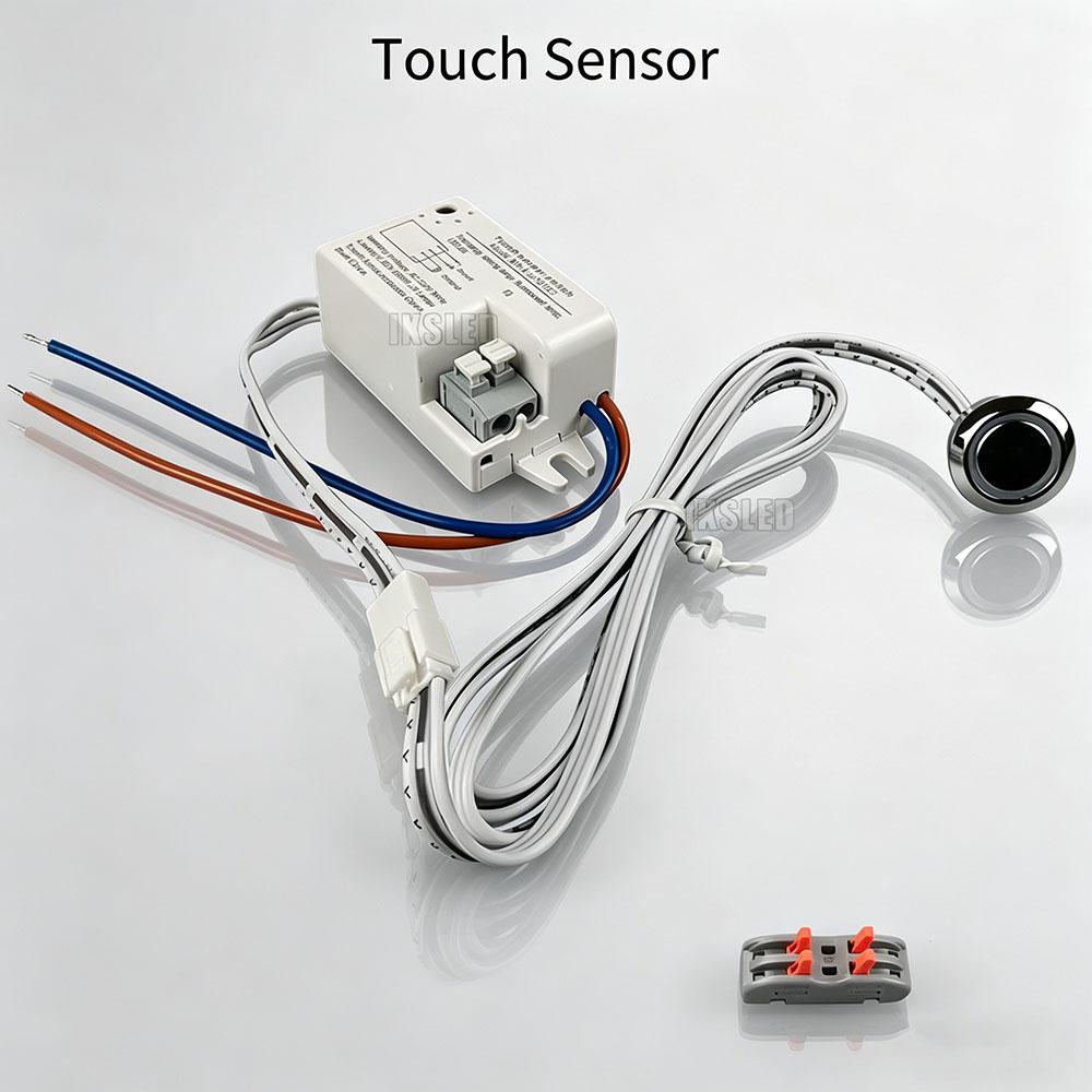 220V Cabinet Motion Sensor Hand Sweep Sensor Wave Hand Sensor Switch 100W165-265V Non-Contact for Light Cabinet Closet Corridor, 1PC