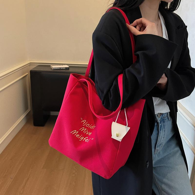 Casual Large-capacity Lightweight Handbag Female New Student Class Commute Shoulder Underarm Tote Bag