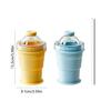 Food Grade Silicone Ice Ball Mold With Foldable Cup And Straw For Drink Multifunctional Folding Drinking Cup
