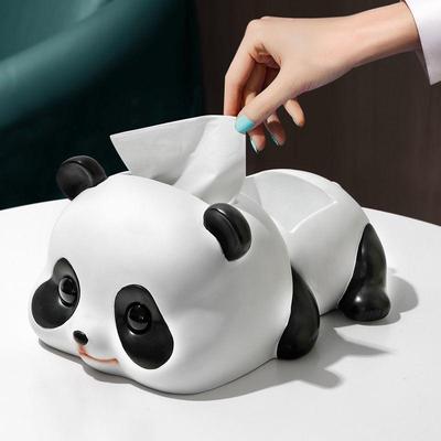 Creative Panda Tissue Box & Storage Organizer for Living Room or Dining Table