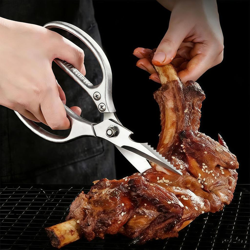 SK5 aluminum alloy handle scissors kitchen household scissors multi-functional stainless steel strong chicken bone barbecue scissors