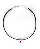 Glory_Arden [Women'S] Surgical Steel & Red 6Mm Milk Ball Choker Necklace / Ghmn-406