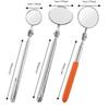 Swivel Head Telescopic Inspection Mirror Round Lens Inspection Mirror  Undercarriage Inspection
