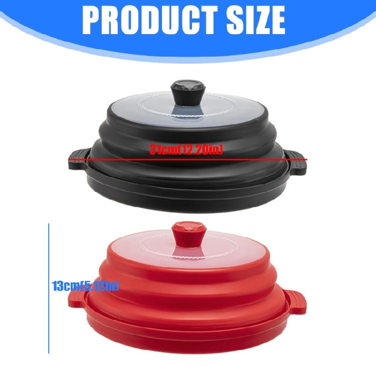 Dishwasher Safe Microwave Lid Foldable Splash Cover Heat Resistant PP Materials Multipurpose Kitchen Tool For Food Protections