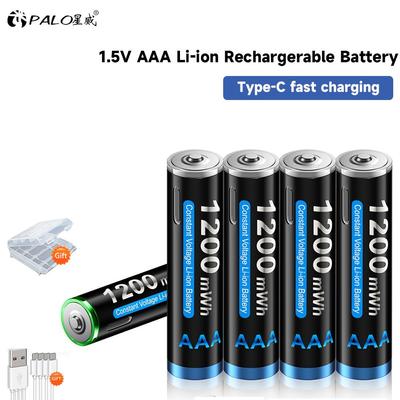 1,5 V AAA Li-Ionen-Akku AAA 3A USB-Lade-Lithium-Batterien mit USB-Kabel für ferngesteuertes Mausspielzeug