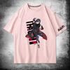 Naruto surrounding ferret god anime print cotton short-sleeved T-shirt men's summer loose shoulder half-sleeved top